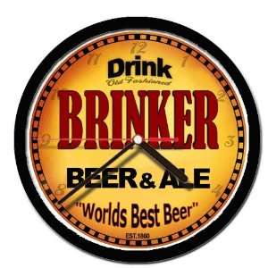  BRINKER beer and ale cerveza wall clock 