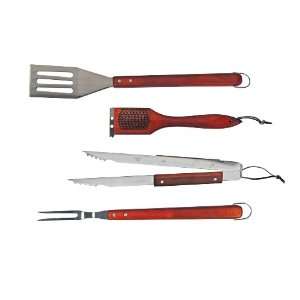  Brinkmann 9025 Stainless Steel 4 Piece Barbecue Tool Set 