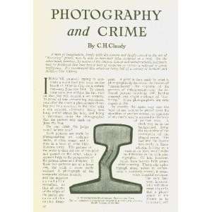  1914 Photography Crime Police Detectives Courts 