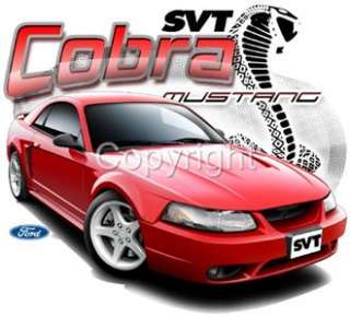 Ford SVT Cobra Mustang Coupe Tshirts #7280 1999   2001  