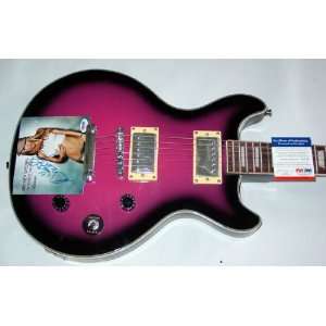  Britney Spears Autographed HOT Purple Epi Style Guitar PSA 