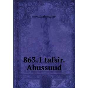 863.1 tafsir.Abussuud www.akademya.net  Books