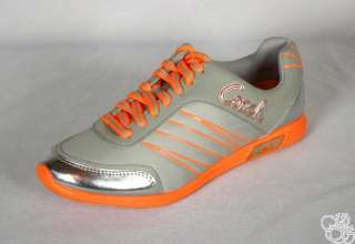 COACH Darla Nylon Light Weight Grey / Orange Womens Sneakers Shoes New 