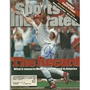  Mark McGwire signed Sports Illustrated The Record 