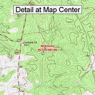  USGS Topographic Quadrangle Map   McKenney, Virginia 