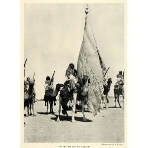 1925 Print Desert Police Parade Kerim Law Officer Iraq Camel Animal 