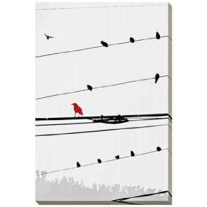  Birds on a Wire I Giclee Indoor/Outdoor 48 High Wall Art 
