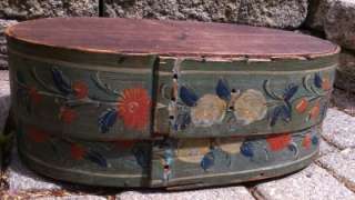 Antique 19th C Large Scandinavian /German Brides Box with Outstanding 