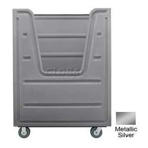  Metalic Silver Hopper Front Poly Trux® 48 Cu. Ft., Steel 