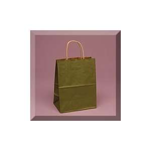  16 X 6 X 19 1/4 Olive Tint Kraft Handle Bag
