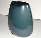 NEW CB2 Blue Swoon Stoneware 8.5x6.75x5 Vase 647 899 Crate&Barrel 