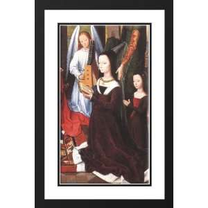 Memling, Hans 26x40 Framed and Double Matted The Donne Triptych 