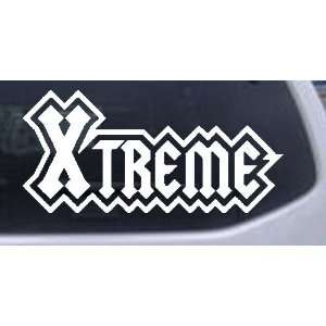  White 32in X 15.3in    Xtreme Car Window Wall Laptop Decal 
