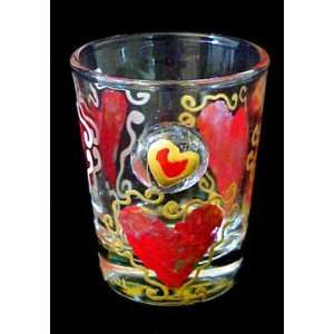     Hand Painted   Collectible Shot Glass   2 oz.