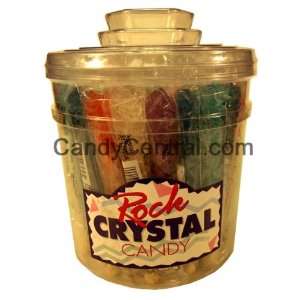 Rock Crystal Candy Asst Sticks (48 Ct) Grocery & Gourmet Food