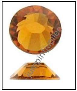 TOPAZ Gold Orange Swarovski Flatback 2028 Crystal Rhinestones 36 