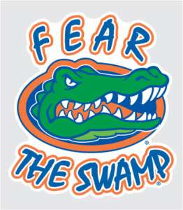 Florida Gators FEAR THE SWAMP vinyl decal UF sticker 4  