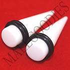 0593 White Stretchers Tapers Expender 00G 00 Gauge 10mm