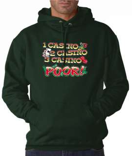Three Casino Poor Funny 50/50 Pullover Hoodie  