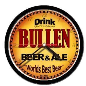  BULLEN beer and ale cerveza wall clock 