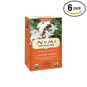Numi Organic Tea Monkey King, Full Leaf Jasmine Green Tea in Teabags 