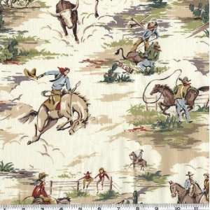 45 Wide Bunkhouse Cowboys Fabric By The Yard Arts 