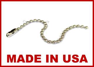 1000 PCS TAG CHAIN 4 SILVER NICKEL PLATED KEYCHAIN BALL CHAIN 2.4MM 