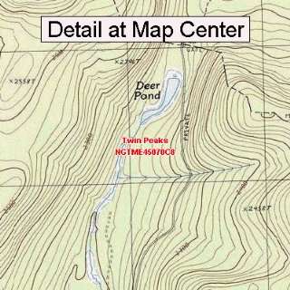   Map   Twin Peaks, Maine (Folded/Waterproof)