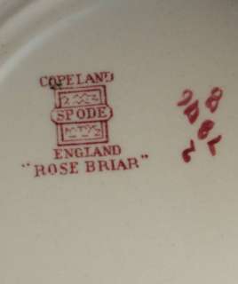 Copeland Spode Rose Briar Plates FOUR  