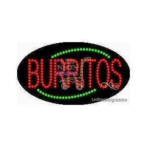  Burritos LED Business Sign 15 Tall x 27 Wide x 1 Deep 
