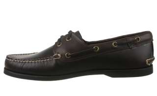 Timberland Mens Boat Shoes Brig 2 Eye Rootbeer Brown Leather 68546 