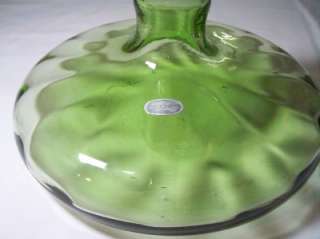 Antique Vintage bottle Bischoff Blown Large Green Unique Rare