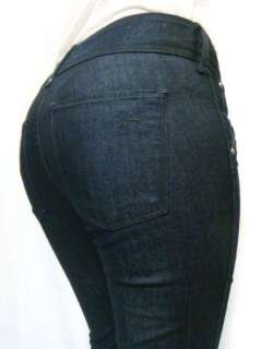 NWT HABITUAL Los Angeles Womens Stretchy Dark Blue Flare Leg Jeans 