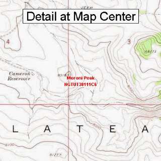  USGS Topographic Quadrangle Map   Moroni Peak, Utah 