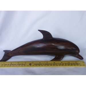   Hand Carved Desert Ironwood Dolphin (Mexico), PT 98 