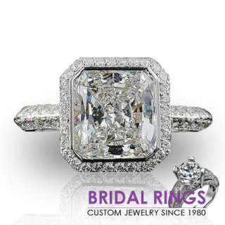 00 CT Princess Diamond Engagement Ring Platinum  