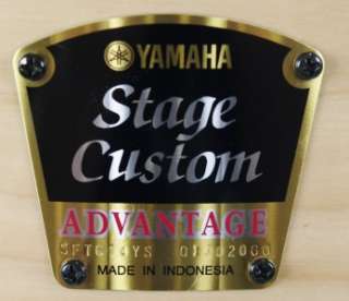 Yamaha Stage Custom Advantage 5 Piece Drum Drums Shell Set Kit 