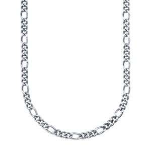  Stainless Steel 24 inch Figaro Link Necklace Jewelry