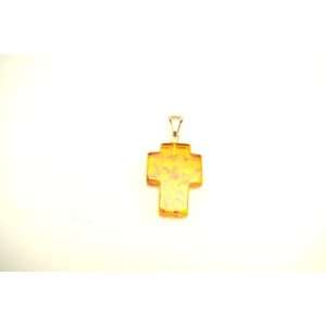  PA1516 Amber Pendant (Cross Shape) Jewelry