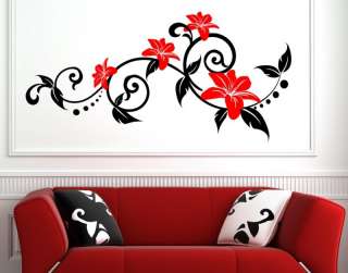 Ƹ̵̡Ӝ̵̨̄Ʒ Summer Flowers Art Wall Decal Sticker Large ✿✿