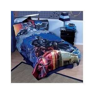   Twin Batman Super Hero Bed Comforter Silky Soft Blue