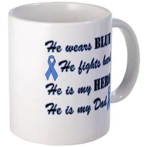 He is my Dad Light Blue Hero Health Mug by   