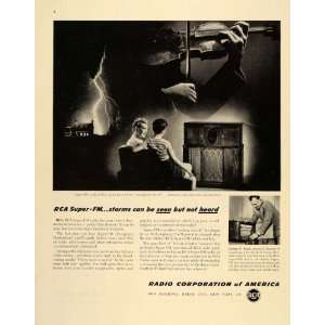 1945 Ad RCA Victor Super FM Radio Corporation America   Original Print 