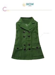 GOSSIP GIRL DOUBLE BREASTED CAPE COAT GREEN S 1413  