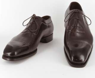 New $3200 Santoni Dark Brown Shoes 9.5/8.5  