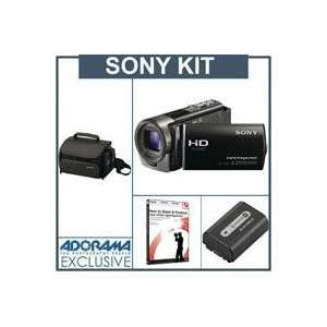  Sony HDR CX130/B Full HD Memory Card Camcorder   Black 
