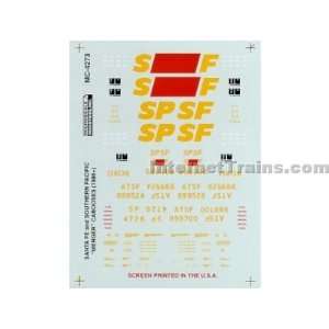 Microscale N Scale Cabooses Decal Set   Southern Pacific 