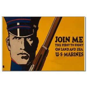  Join Me, US Marines Military Mini Poster Print by 