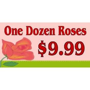  3x6 Vinyl Banner   florist rose 