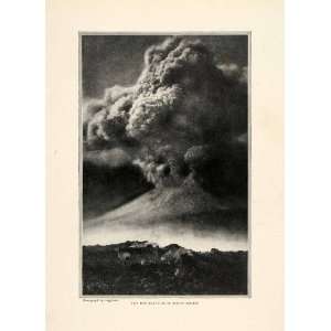  1910 Print Caggiano Boscotrecase Mount Vesuvius Eruption 